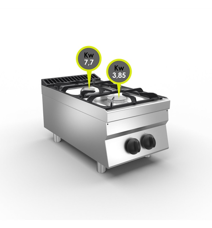 CUISINIÈRE À GAZ À 2 FEUX - DESSUS 11,55 KW