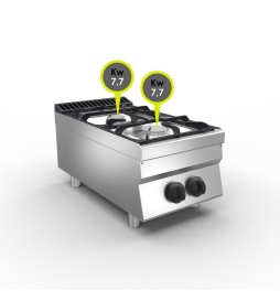 CUISINIÈRE À GAZ À 2 FEUX - DESSUS 15,4 KW