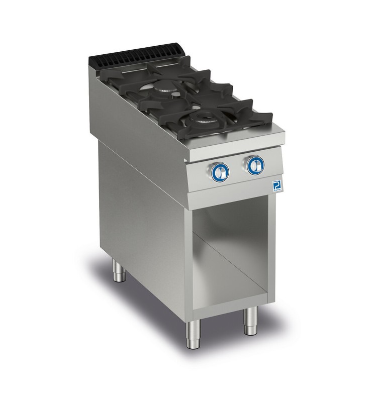 2-BURNER GAS COOKER ON OPEN COMPARTMENT