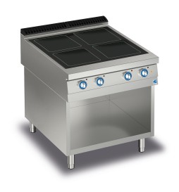 COCINA ELÉCTRICA 4 ZONAS VITROCERÁMICAS EN COMPARTIMENTO...